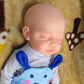 Aisite Platinum Silicone Reborn Baby Dolls Boy - 18 Inch Full Silicone Baby Boy Eyes Closed, Christmas&Birthday Gifts, Suitable For 3+