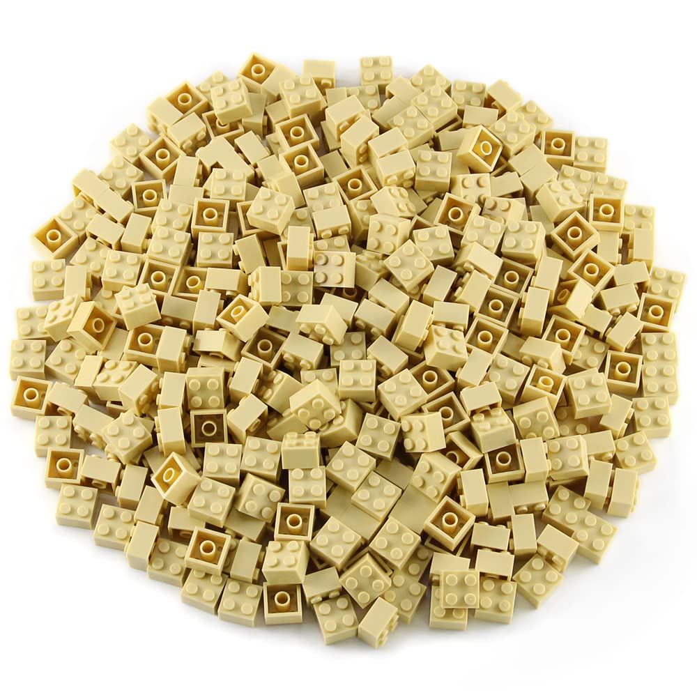 Feleph 2x2 Bricks Tan 400 Pieces Parts Classic Building Creative Play Blocks Set Toy Classic Accessories Creative Play Compatibl