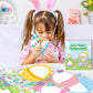 CY2SIDE Easter Basket Scene Stickers - 12 Sets of Easter Theme Basket Stuffers Art Craft Kit for Kids School Activity Make Your