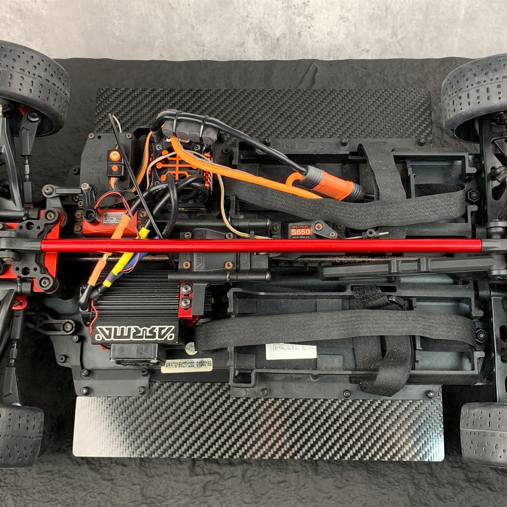 MORLORDY Carbon Fiber RC Chassis Side Skirts Widening Kit 46mm/56mm for 1/7 Felony & Infraction V2 6s BLX