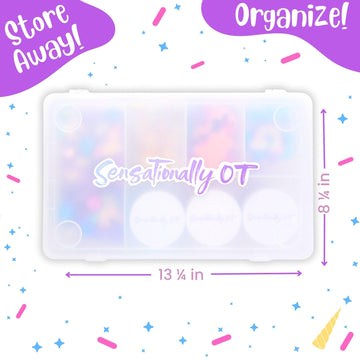 Sensationally OT Unicorn Sensory Dough Kit (3 Jars) Non-Toxic Dough with Unicorn Cutters, Charms, Rainbow, Pom Poms, Diamonds, G