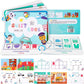 Ngel Montessori Quiet Book || Toddlers Early Learning Stick & Paste Activity Book || Montessori Busy Book for Kids to Develop L