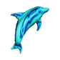 Anagram Dolphin Mylar Balloon