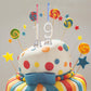 Boao 50 Pcs Birthday Number Candle Set Includes 10 Pcs Multicolor LED Flashing Number Candles with Transparent Shell and 40 Pcs