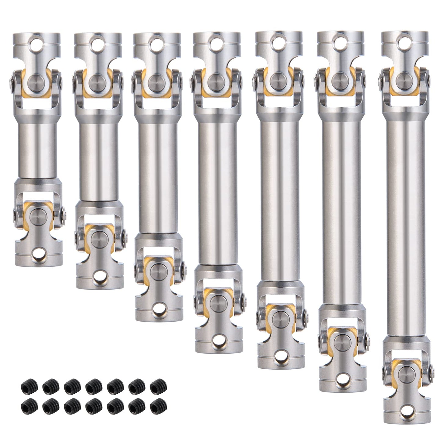 Rc-Hub 1Pcs Rc Driveshafts Metal Drive Shaft 45-50/47-57/55-67/60-80Mm For 1:14 Tamiya Trailer Tractor Truck Rc Crawler Car (70-
