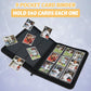 Foalgo 9 Pocket Card Binder, Premium Zip Trading Card Binder, 540 Double Sided Pocket Pu Collection Binder, Collector Album, Card Folder For Mtg, Tcg, Sports Cards (Black)