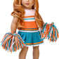 Cheerleader - 6 Piece Cheerleader Outfit - Blouse, Skirt, Headband, Pompons, Socks And Shoes - Clothes For 18 Inch Doll (Doll Not Included)