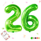 Smlpuame 40 Inch Number Balloon 0-9 Green Large Number 26 Balloons,Digital Balloons For Birthday Party Celebration Decorations S
