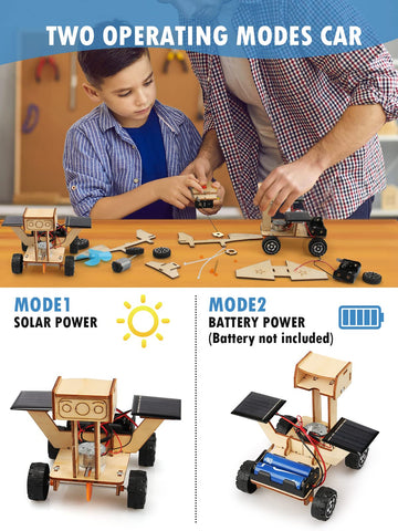 5 In 1 Stem Model Car Kits, Stem Projects For Kids, Toys For Boys Age 8-12, 3D Wooden Puzzles, Educational Science Building Kit, Christmas Birthday Gifts For 8 9 10 11 12 Year Old Boys And Girls