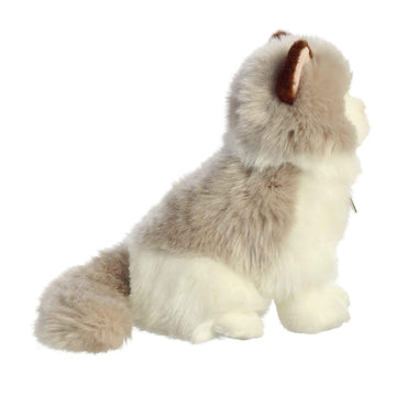 Aurora® Realistic Miyoni® Ragdoll Cat Stuffed Animal - Lifelike Detail - Cherished Companionship - White 9 Inches