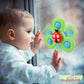 Suction Cup Spinner Toy For Baby 1 2 Year Old, 3Pcs Spinner Sensory Toys For Toddlers 1 3, Cartoon Baby Fidget Spinners Toys 12 Months Kids, High Chair/Dining Table/Window/Travelling (Colorful)