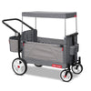 Radio Flyer Odyssey Stroll 'N Wagon, Grey Push Wagon With Canopy And Bag, 1+ Years
