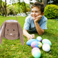 Xinblueco Plush Easter Bunny Basket Easter Buckets With Long Plush Ear Personalized Egg Hunting Easter Bags,Bunnyeaster Tote Bag