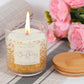 Birthday Gifts for Women-11oz Vanilla Scented Candle with Golden Glitter, Unique Birthday Gifts for Friends, Bestie, Mom, Sister