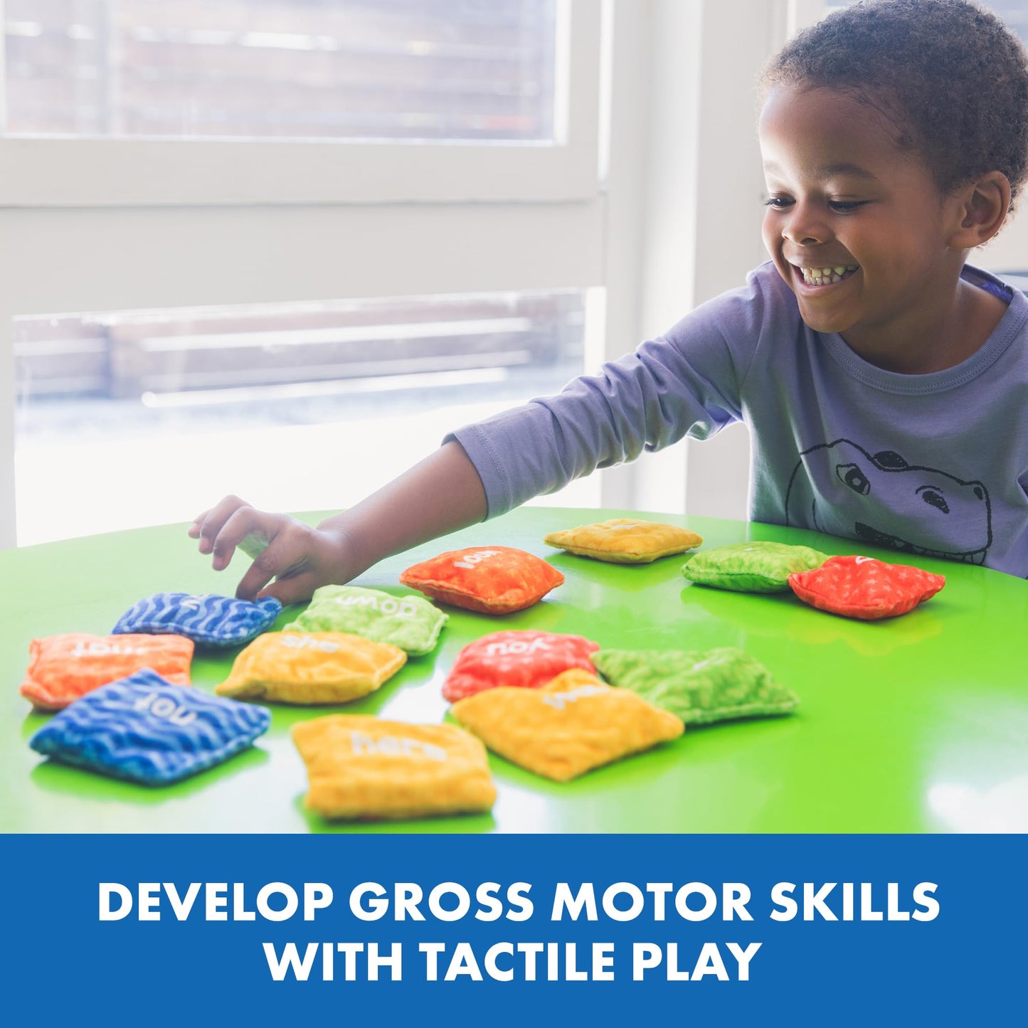 Educational Insights Sight Word Bean Bags - Tactile Bean Bags for Kids Classroom, Toddler Learning Activities, Gift for Kids Age