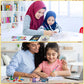 Zhanmai 48 Pcs Ramadan Coloring Book Bulk with Stacking Crayons Ramadan Moon Star Holiday Activity Book Eid Mubarak Coloring Boo