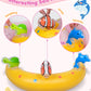 Baby Pool Float - Inflatable Infant Pool Float With Canopy Upf50+ Sun Protection - Baby Swimming Float Toy Play Console For 6-36