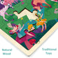 24 Piece Puzzles For Kids 3 Year Old, Unique Shape Jigsaw Pieces Fairy Princess, Wooden Jigsaw Puzzles For Toddlers, Preschool Puzzles For 3 4 5 Year Old Girls With Wooden Puzzle Tray And Storage Bag