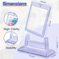 24Pcs Magnetic Card Holders For Trading Card, Baseball Card Protectors With 24 Stands, 35Pt Acrylic Hard Card Sleeves Case For Sports Cards, Game Cards, Standard Cards Storage And Display