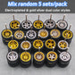 1/64 Wheels and Tires, Real Rider Series,Upgrade Mainline Diecast Model Cars,Mixed 5 Sets of Electroplated and Gold Silver Dual