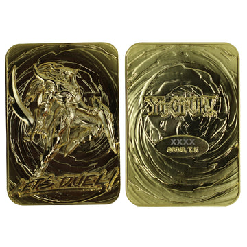 Yu-Gi-Oh! Limited Edition 24K Gold Plated Black Luster Soldier Metal Card