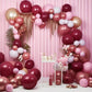 Partywoo Red Pink And Gold Balloons, 140 Pcs Ruby Red Pink And Chrome Gold Balloons Different Sizes Pack Of 18 Inch 12 Inch 10 Inch 5 Inch For Balloon Garland Or Arch As Birthday Party Decorations