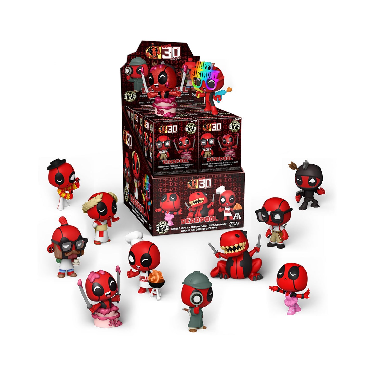 Funko Mystery Minis: Marvel Deadpool 30th - Collectible Vinyl Figure - Gift Idea - Official Merchandise - for Kids & Adults - Co