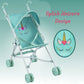 My First Baby Doll Stroller For Toddlers 3 Year Old Girls, Little Kids | Toy Stroller, Foldable Frame, Canopy, Seatbelt - Unicor