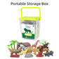 Biwase Safari Zoo Animals Figures Toys For Kids 3-5,Realistic Animal Figurines Playset With Fence For Toddlers, 22 Pcs African W