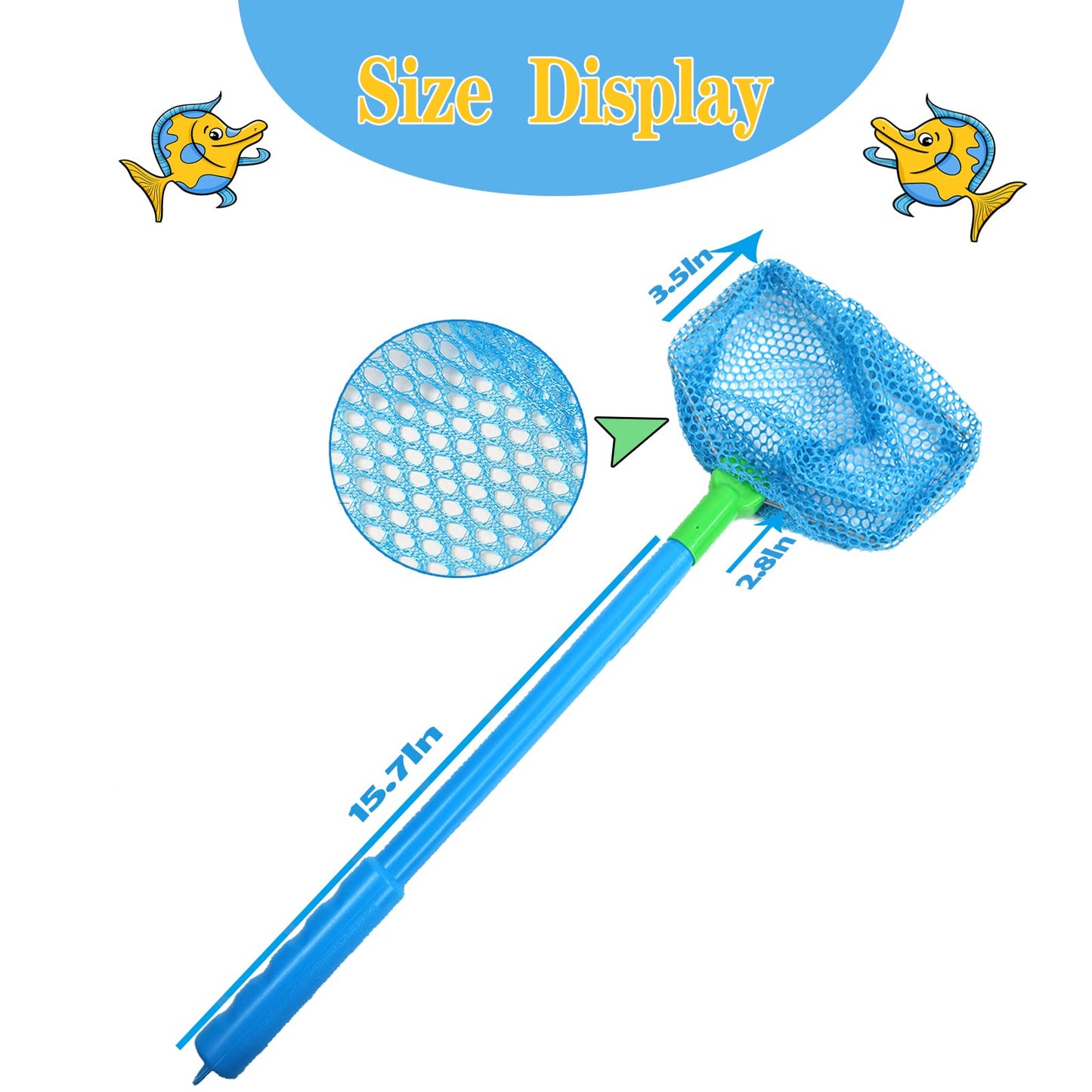 Fishing Net, TSYAN 4 Pack Bug Net Catching Crab Insect Nets Beach Toys Floating Bait Butterflies Colorful Nets for Kids Outdoor