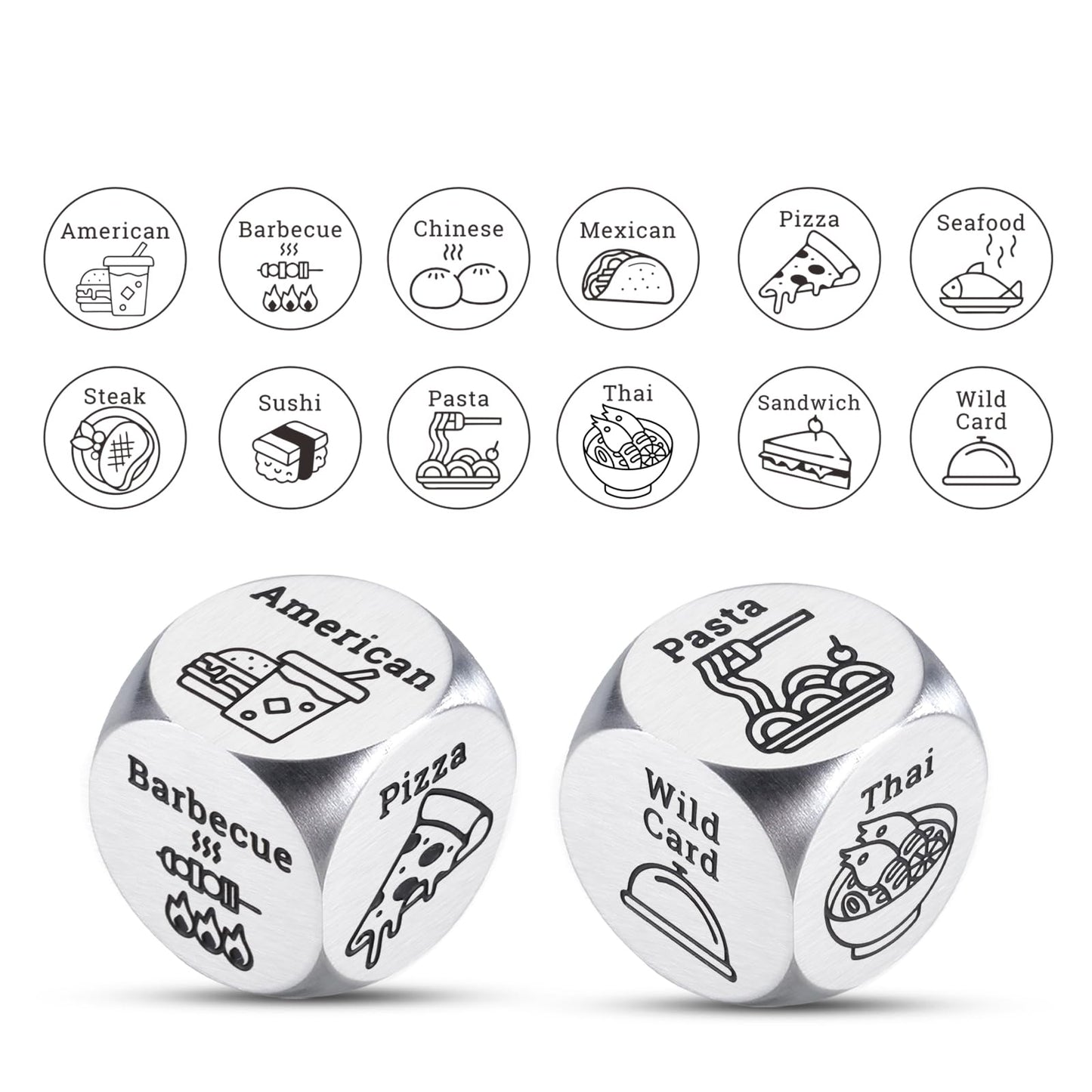 Christmas White Elephant Gifts Valentines Day Food Dice Gifts For Him Her Date Night Ideas For Boyfriend Girlfriend Wedding Dinn