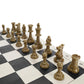 We Games Color Bright Plastic Staunton Tournament Chess Pieces With 3.75 In. King - Half Chess Set Of Chess Pieces Only, Gold