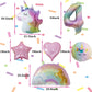 Unicorn Balloons Unicorn Birthday Party Decorations For Girls With Heart Star Rainbow Balloons Wedding Baby Shower Unicorn Party Supplies (Number 4)
