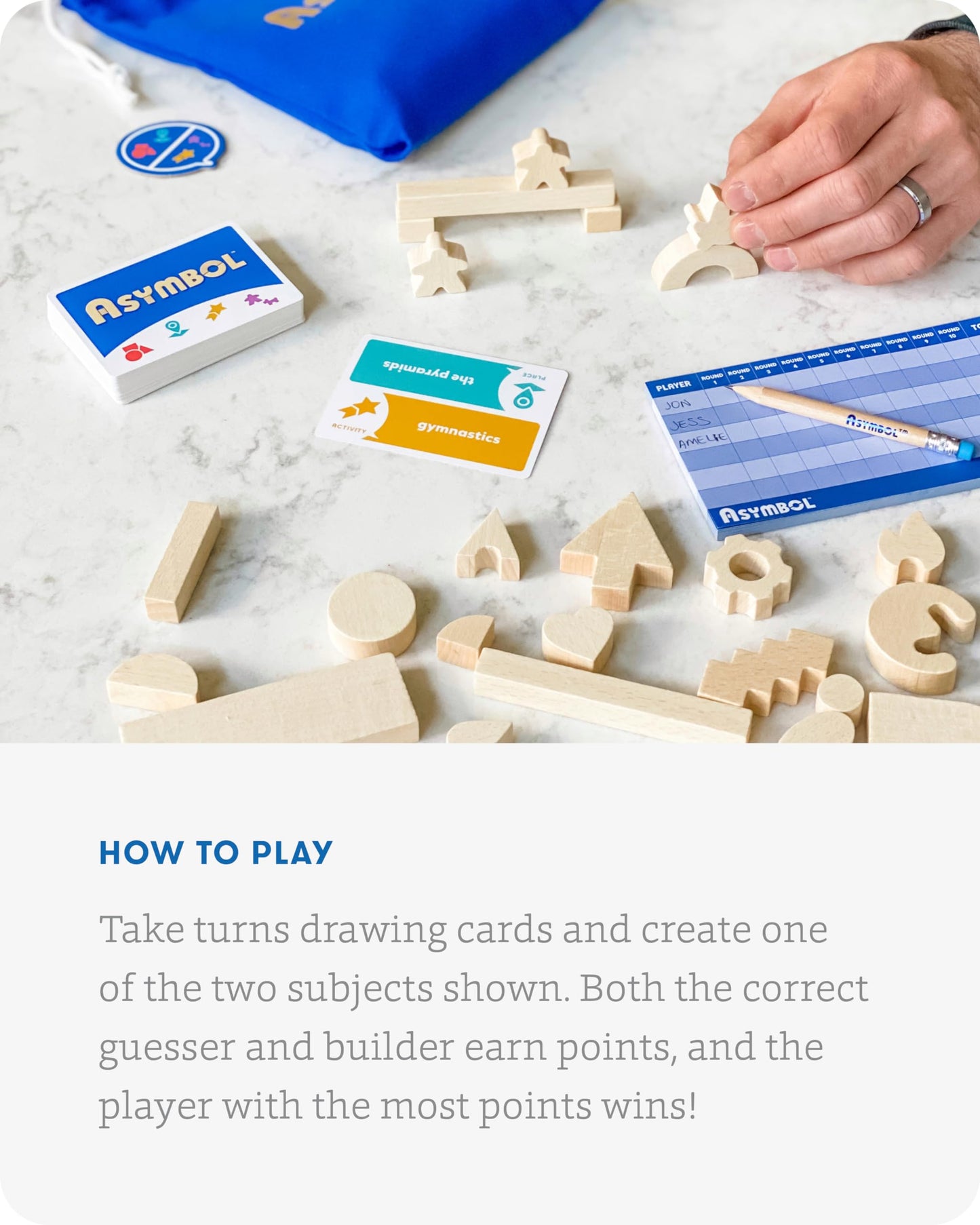 Simplyfun Asymbol - A Communication Game Where Players Challenge Their Creativity And Imagination - 3 To 6 Players - A Game For Kids Ages 8 & Up