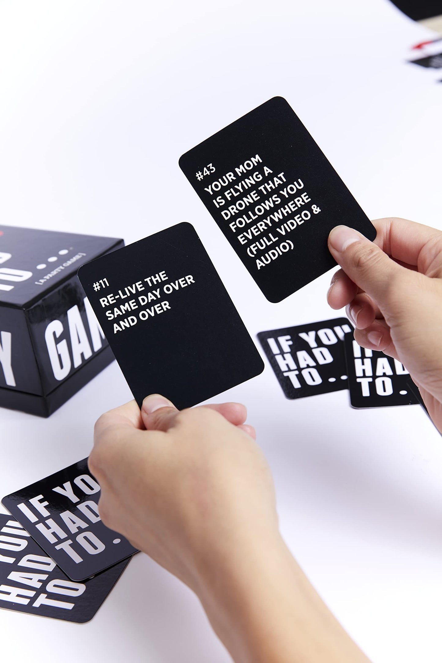 DSS Games If You Had To... Party Game - Hilarious Would You Rather Card Game, Black, Model 861721000126, Perfect for Game Night & Gifts