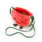 Jellycat Watermelon Plush Bag - 8.5 Crossbody & Shoulder Purse - Unique Fun Handbag for Kids and Adults