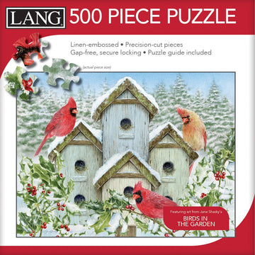 Lang Cardinal Birdhouse Puzzle - 500 Pc (5039174), Multicolor