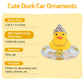 Wonuu Car Duck Rubber Duck Car Ornaments Duck Car Dashboard Decorations With Cute Headband Swim Ring Necklace Sunglasses, C-Fema