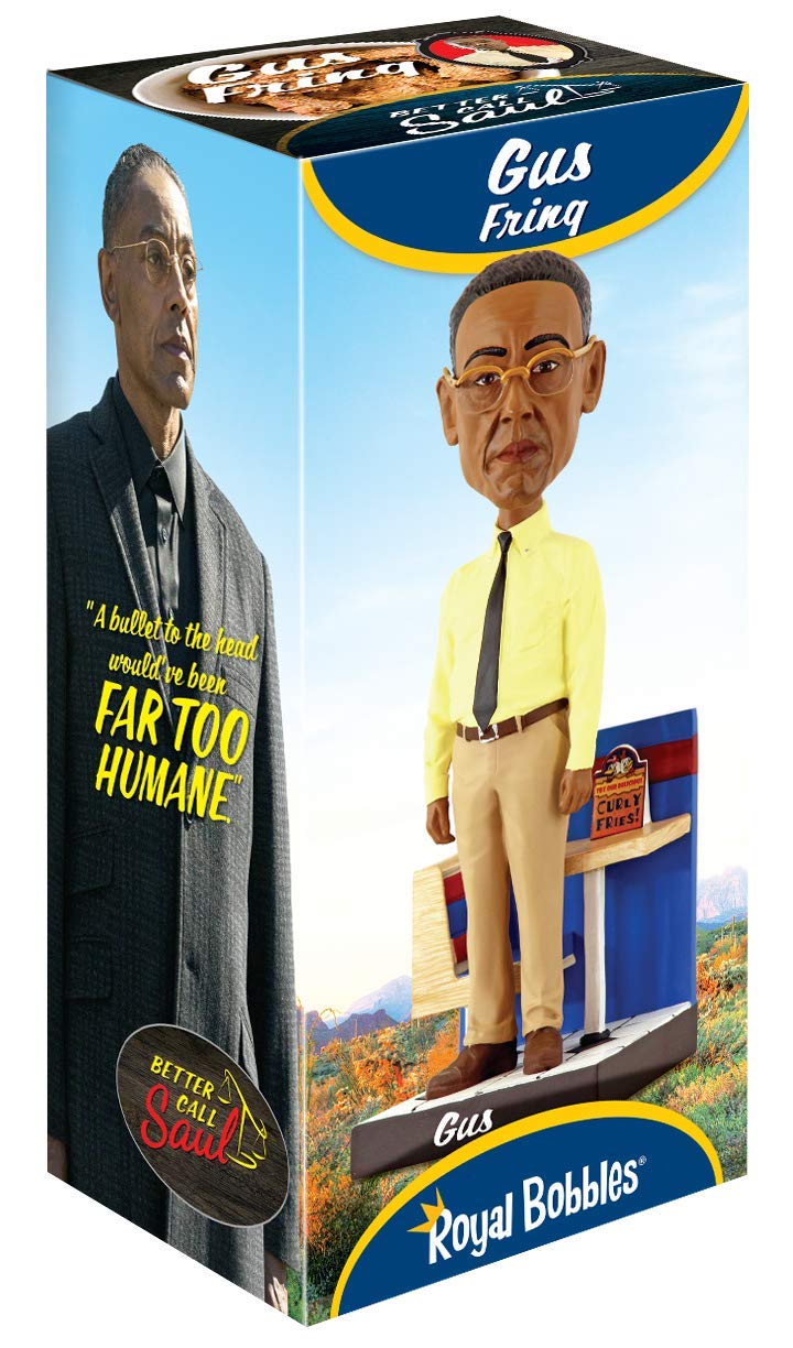 Royal Bobbles Better Call Saul Gus Fring Bobblehead  enhanced Polyresin Lifelike Figure  Unique Serial Number  Exquisite Detail