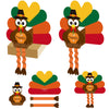 WATINC Thanksgiving Turkey Craft Kit, DIY 3D Thankful Turkey Assembly Kit for Kids Classroom, Autumn Party Favors Fall Harvest H