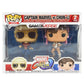 Funko POP! Marvel Vs Capcom Captain Marvel & Chun-Li Collectible Figure, 3.75" Vinyl, Brown/a, Model 22767