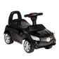 Aosom Kids Ride On Push Car, Foot-To-Floor Walking Sliding Toy Car For Toddler With Working Horn, Music, Headlights And Storage, Black