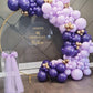Bezente Dark Purple Latex Party Balloons - 30 Pack Large Thick Purple Balloons Big Round Purple Latex Balloons For Graduation Ha