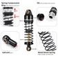 BRKRC Aluminum Front Rear Shocks Absorber RC Damper for Arrma 1/18 Granite Typhon Mojave Grom RC Crawler Upgrade (Black&Silver)