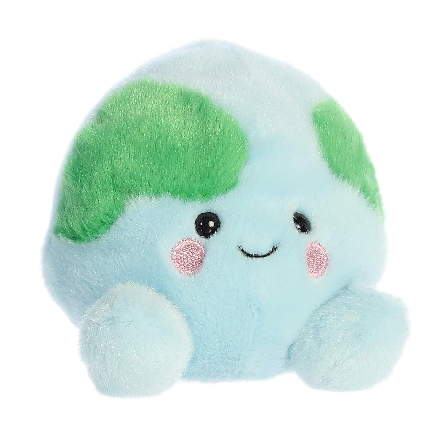 Aurora Adorable Palm Pals Eve Earth Stuffed Animal, 5" Blue, Collectible Polyester Plush Toy, Model 33761