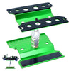 RcThjia RC Car Repair Work Stand - Adjustable Aluminum Lift with 360° Rotation for 1/8, 1/10, 1/12 Models - Green