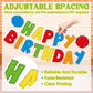 Breling Friend Birthday Banner for Street Theme Pre-strung Birthday Party Cartoon Hanging Decorations for Boys Girls Friend(Colo