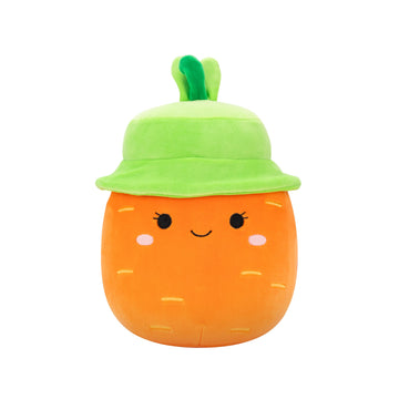 Squishmallows Original 8In Caroleena The Orange Carrot With Bucket Hat - Official Jazwares Plush (Little)
