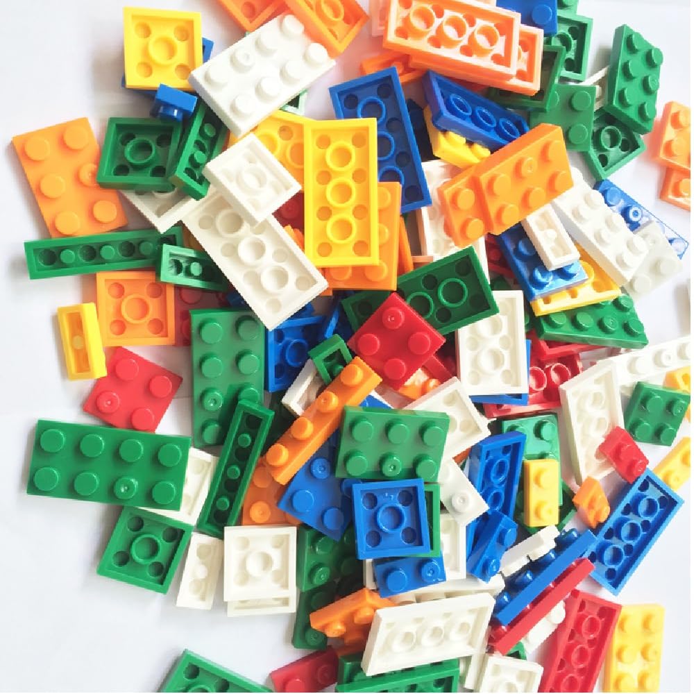 300 Piece Green Building Plate Bulk Assortment Pack, Green Small Base Plate Accessories For Building With 12 Size, Compatible Wi