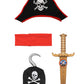Ikali Pirate Costume For Kids Boys,Toddler Pirate Role Play Dress Up